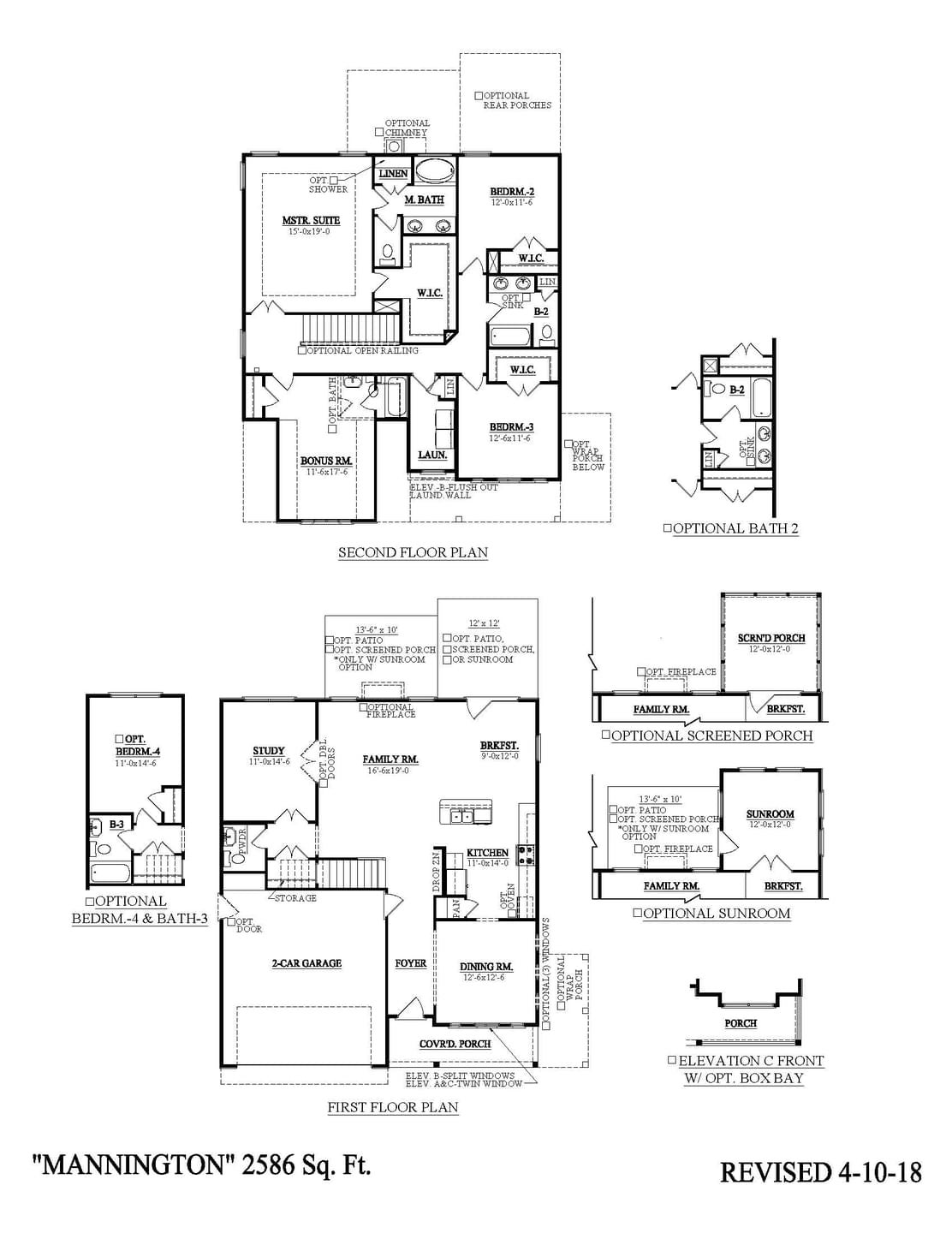 Greer New Home Mannington Floorplan