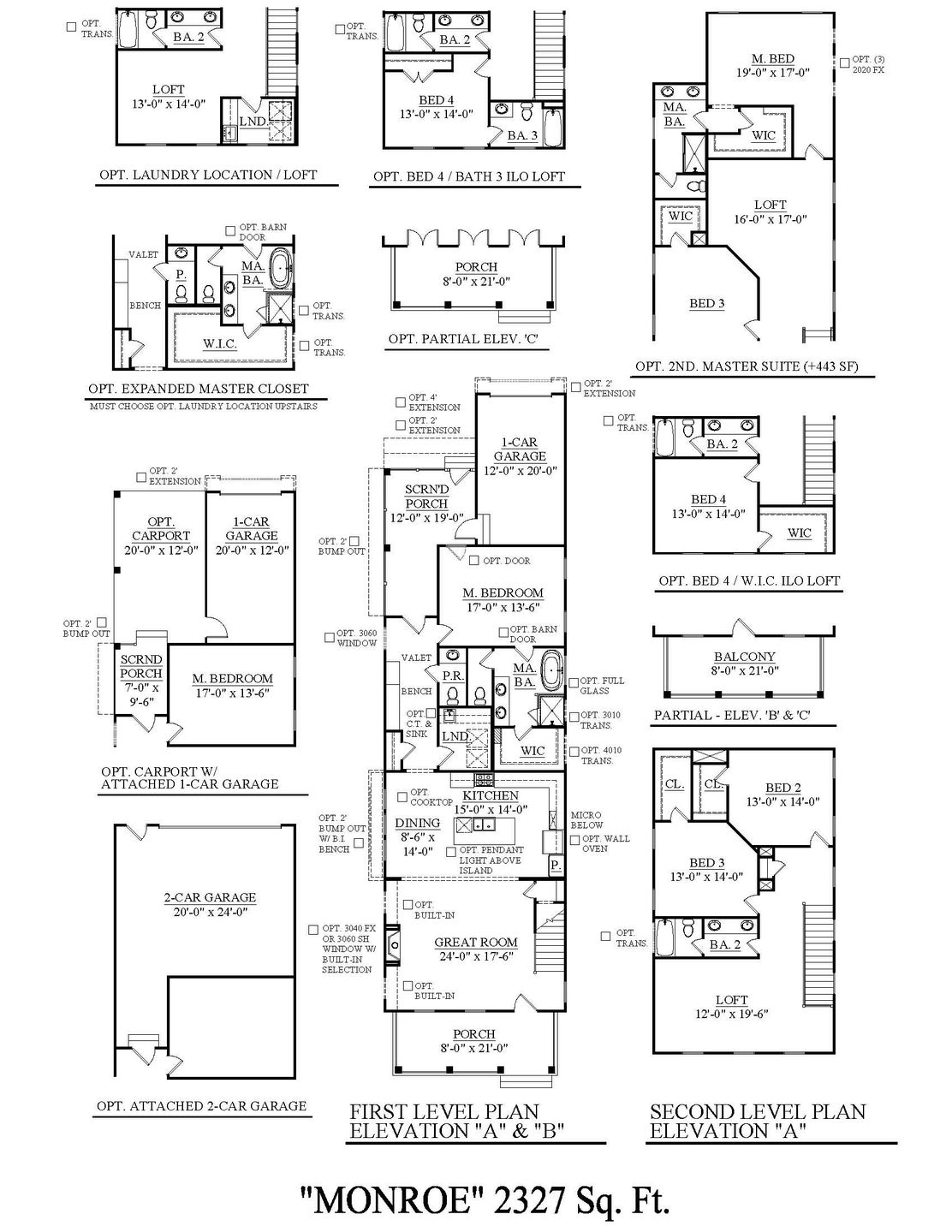 Monroe New Home Floorplan