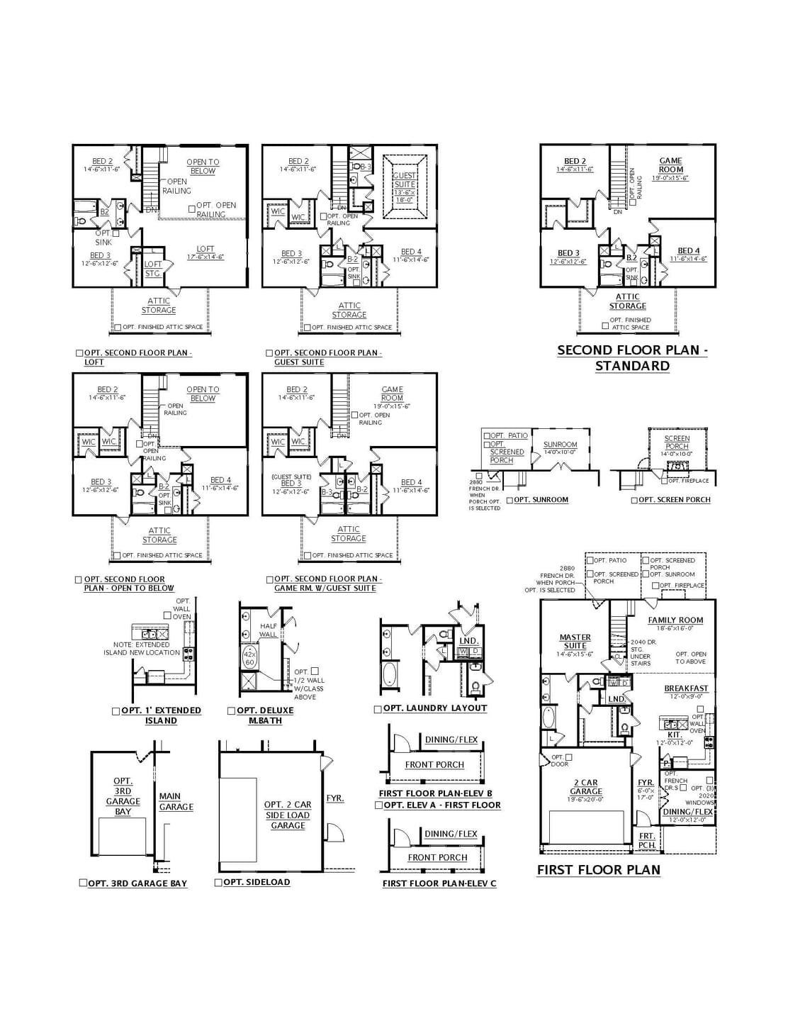 Boiling Springs New Home Cassidy  Floorplan