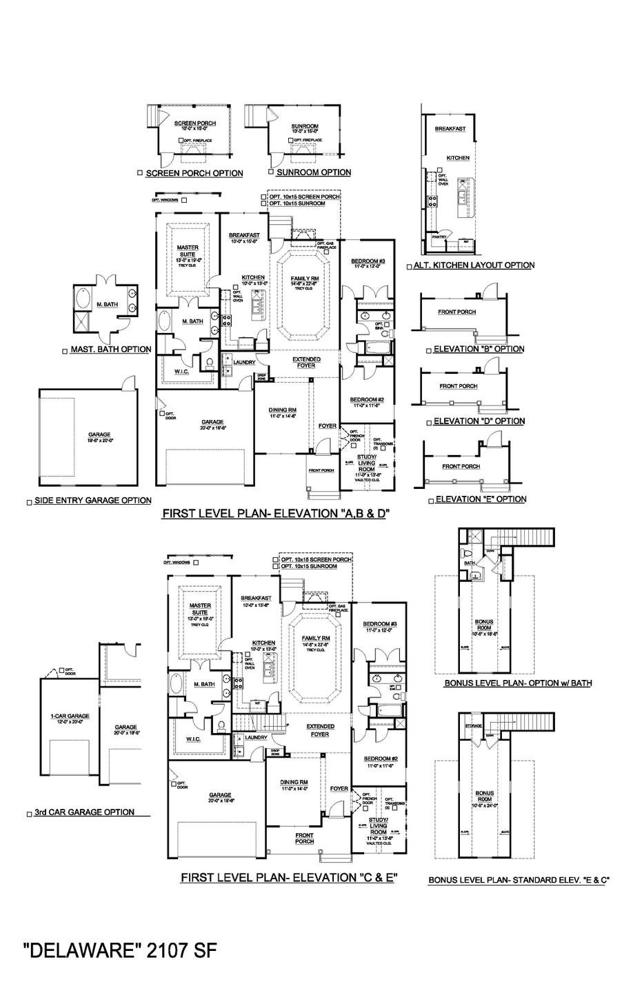 Simpsonville New Home Delaware + Bonus Floorplan