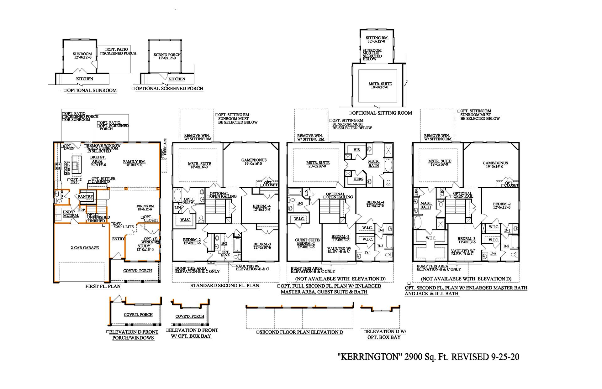 Simpsonville New Home Kerrington Floorplan