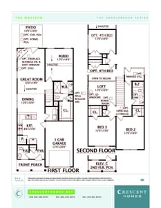 Greer New Home Madison Floorplan