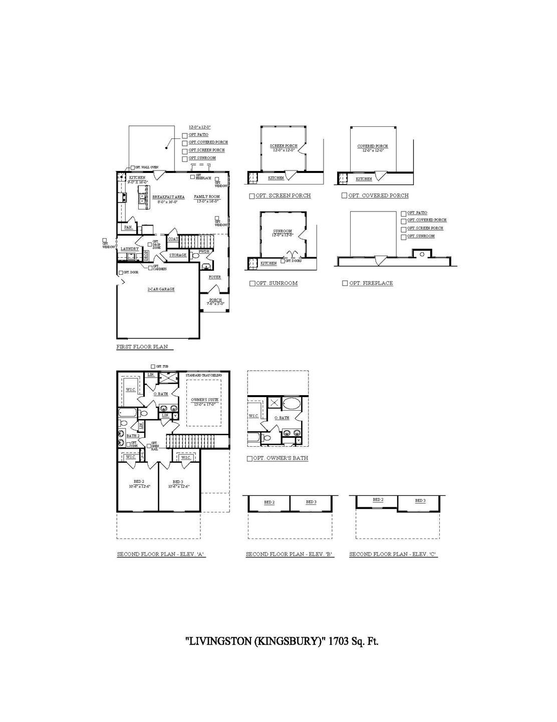 La Vergne New Home Livingston Floorplan