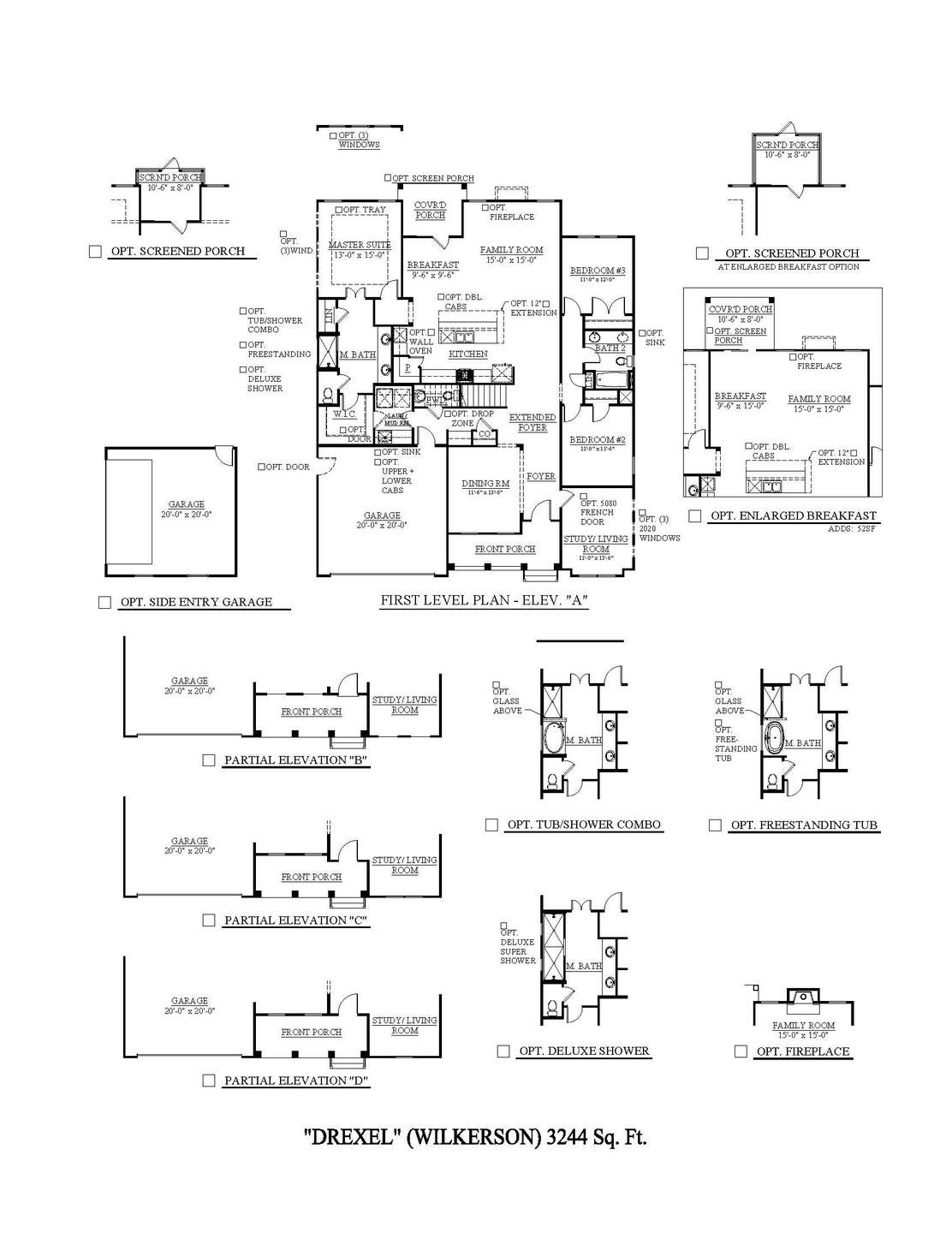 Spring Hill New Home Drexel Floorplan