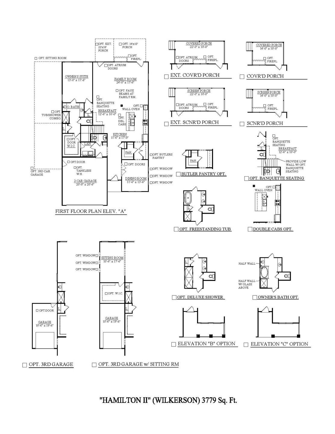 Murfreesboro New Home Hamilton II Floorplan