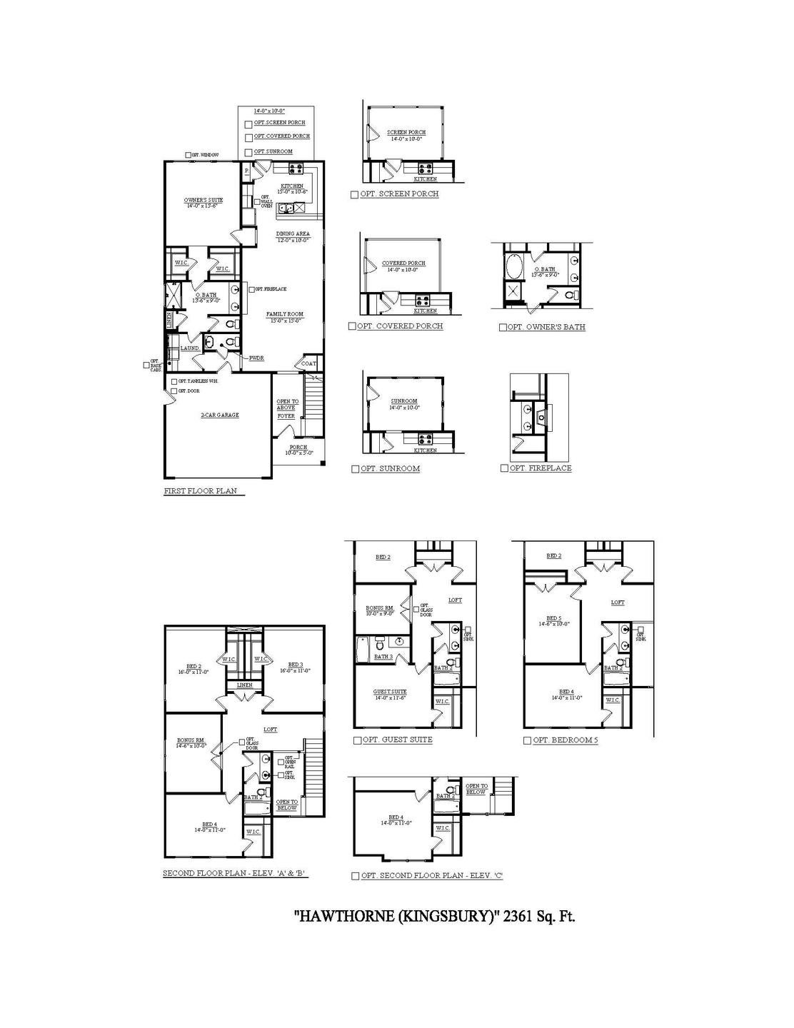Hawthorne New Home Floorplan