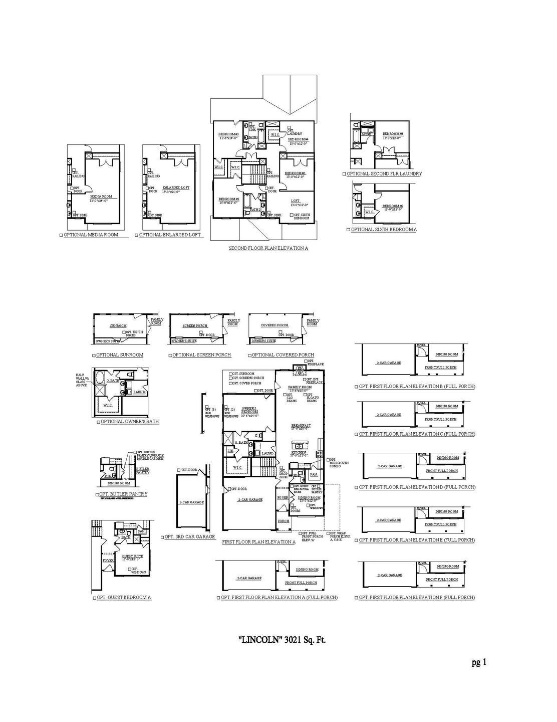 La Vergne New Home Lincoln Floorplan