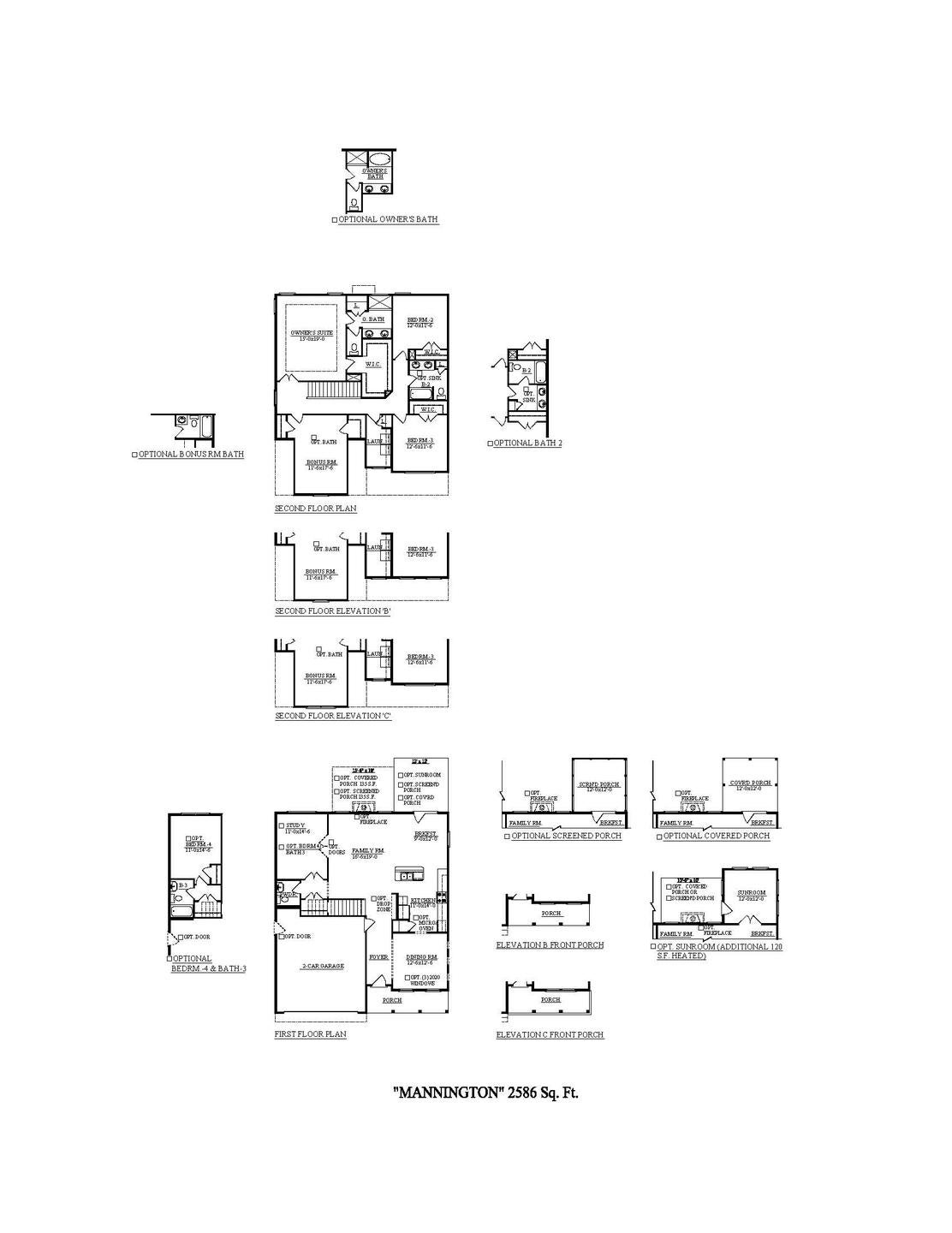 Mannington New Home Floorplan