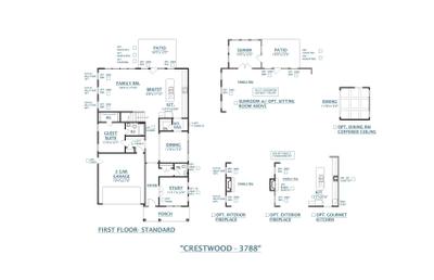 Simpsonville New Home Crestwood Floorplan