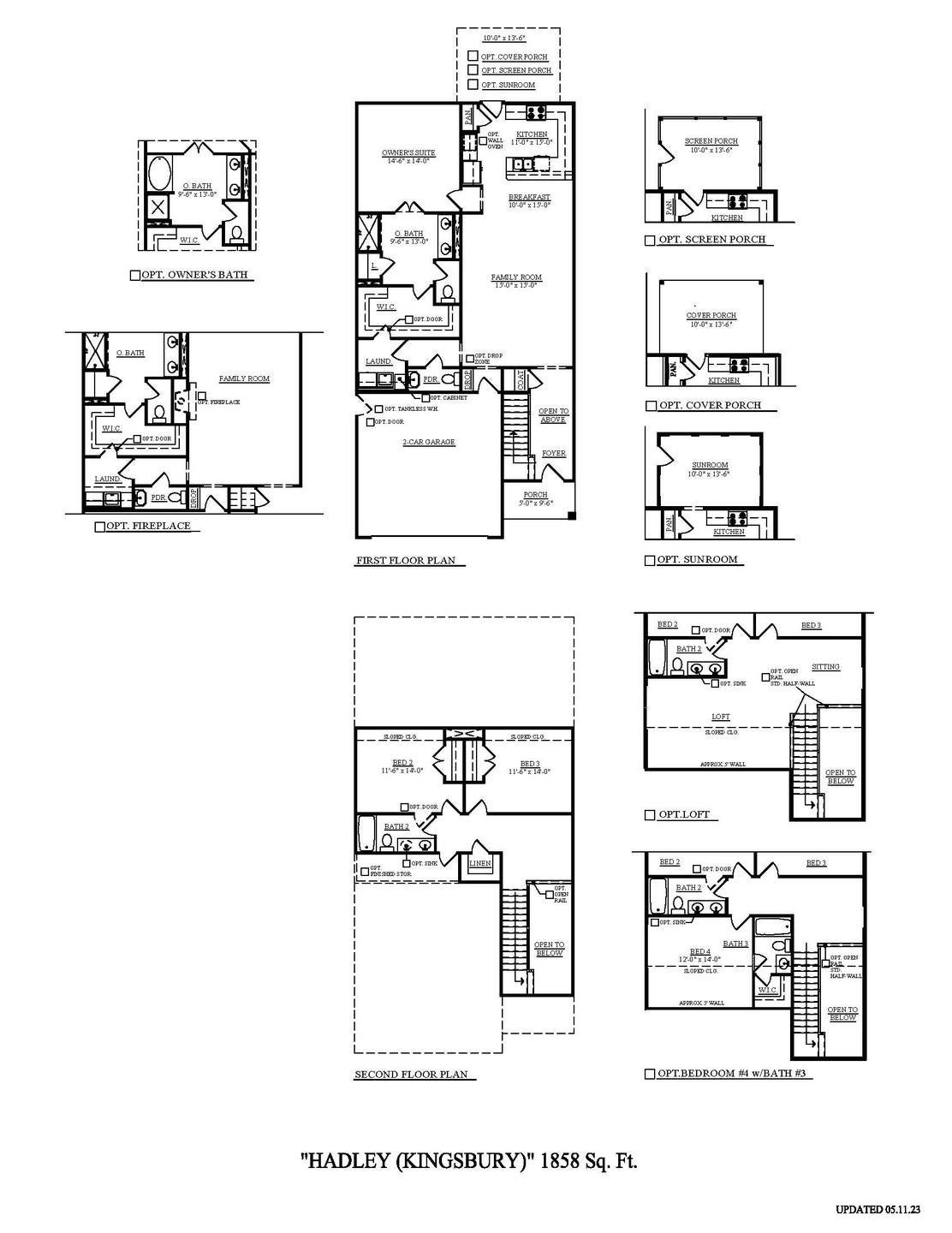 La Vergne New Home Hadley Floorplan