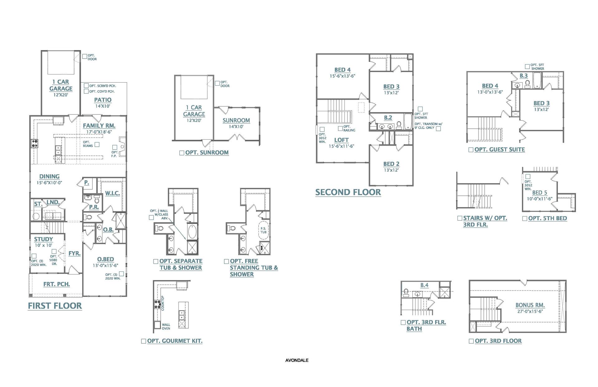 Avondale New Home Floorplan
