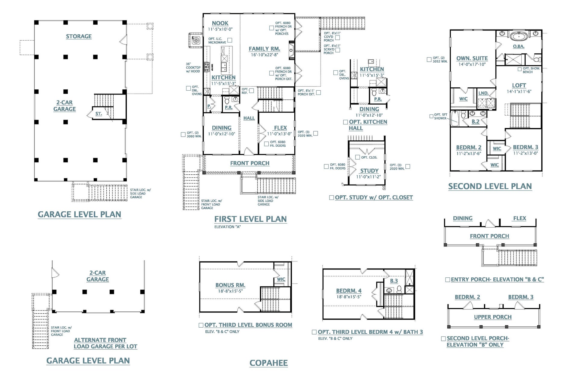 Awendaw New Home Copahee Floorplan