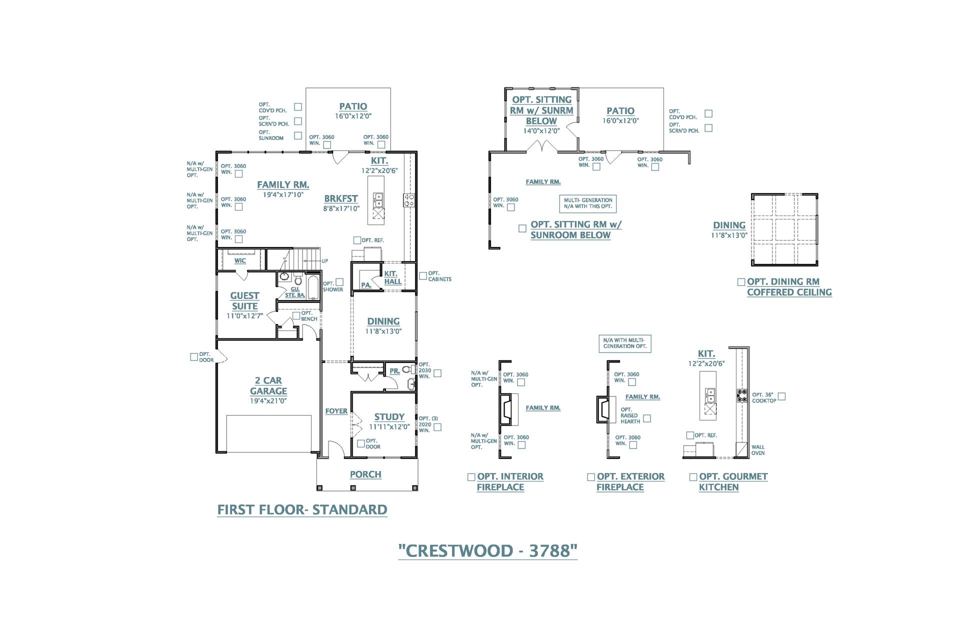 Summerville New Home Crestwood Floorplan