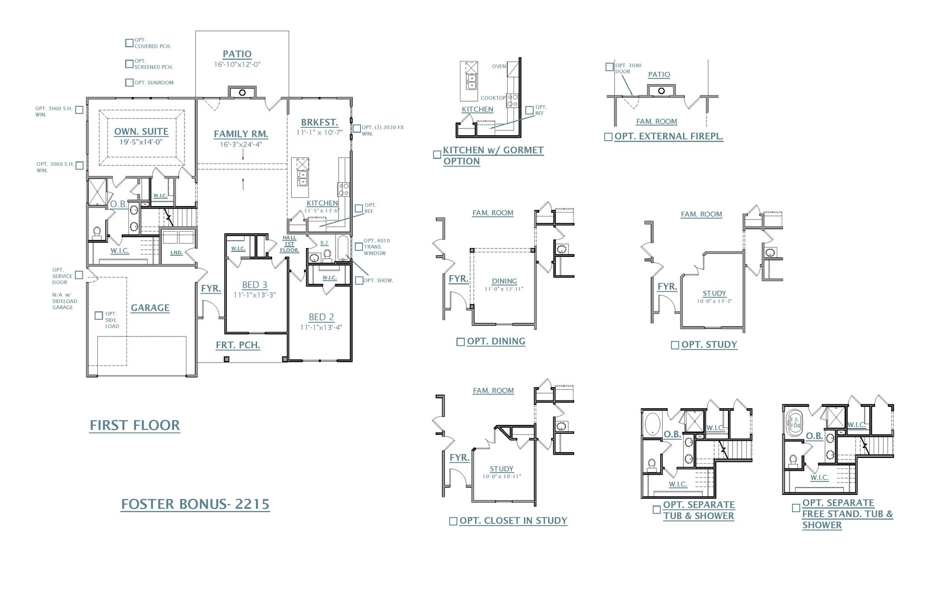Foster W/ Bonus New Home Floorplan
