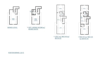 Summerville New Home Foster + Bonus Room Floorplan