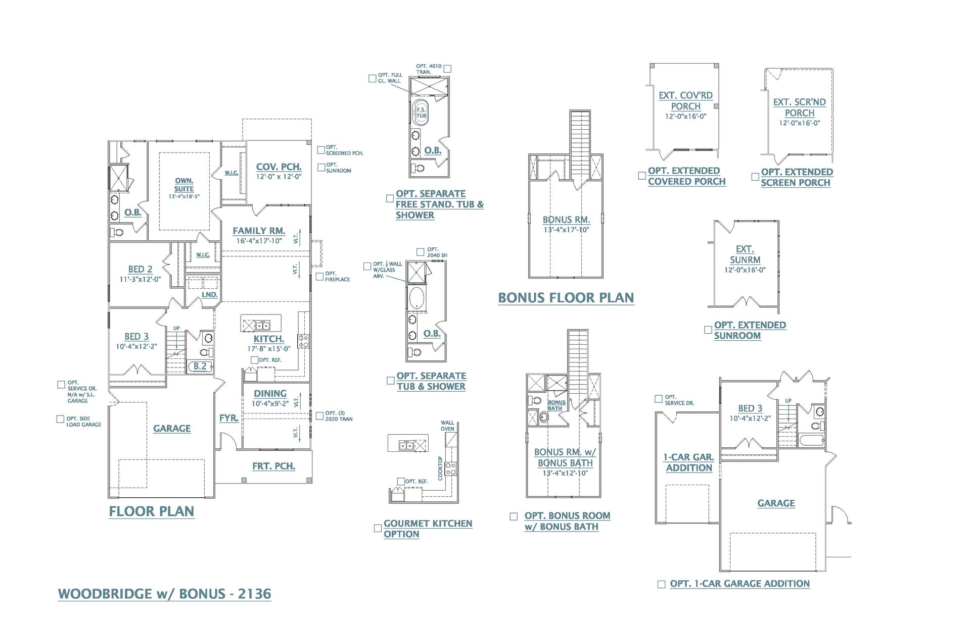 Woodbridge + Bonus New Home Floorplan