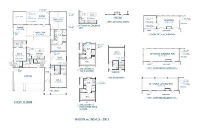 Mason + Bonus New Home Floorplan