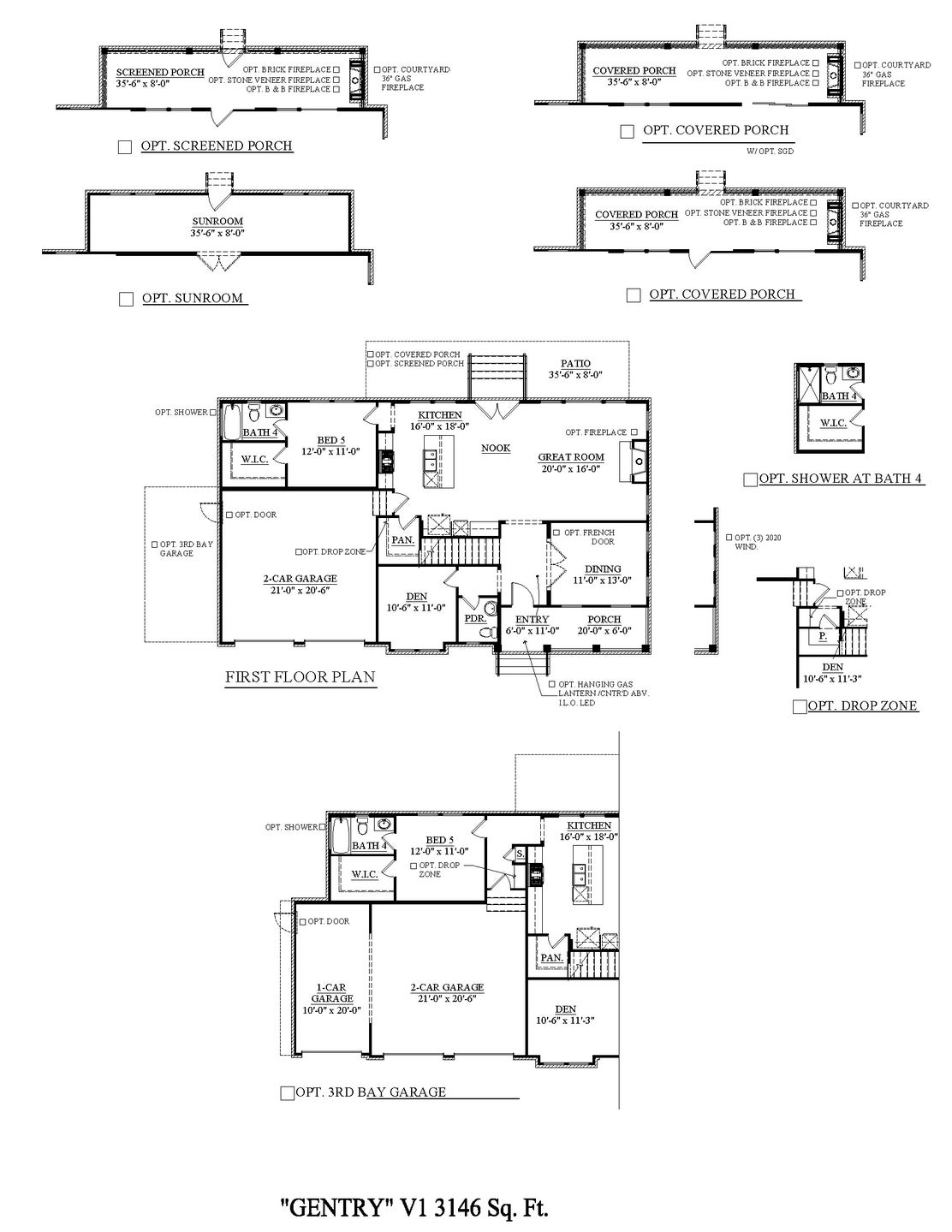 Gentry New Home Floorplan